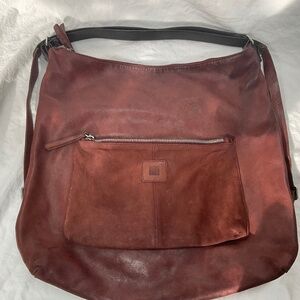 Biba Leather Shoulder Bag Convertible Backpack